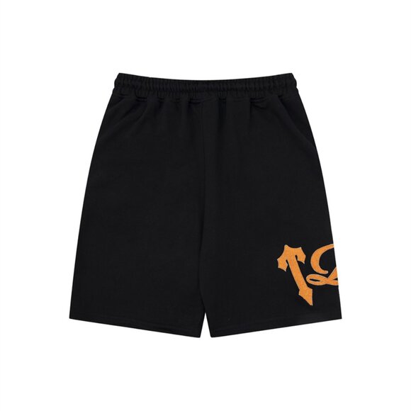 Trapstar Black Contrast Lettering Fleece Shorts - Picture 2 of 7